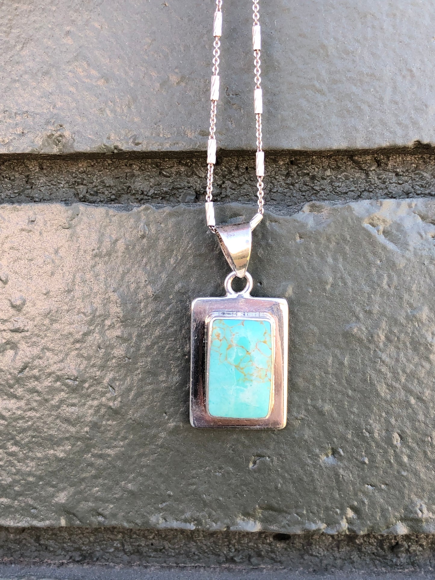 Sterling Silver Turquoise Pendant