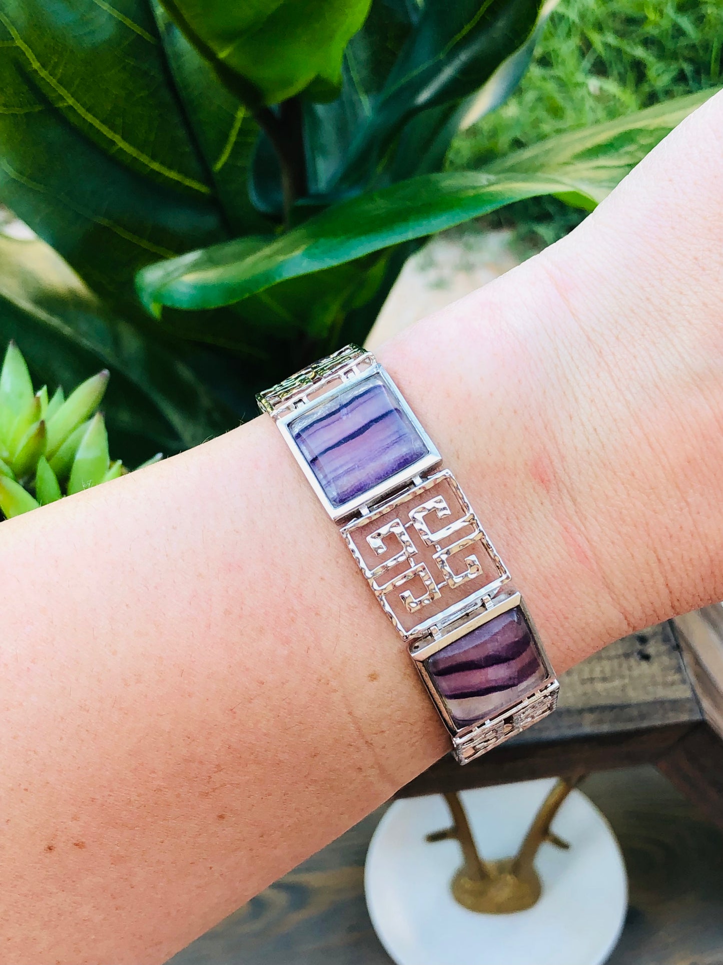 Sterling Purple Quartz Bracelet