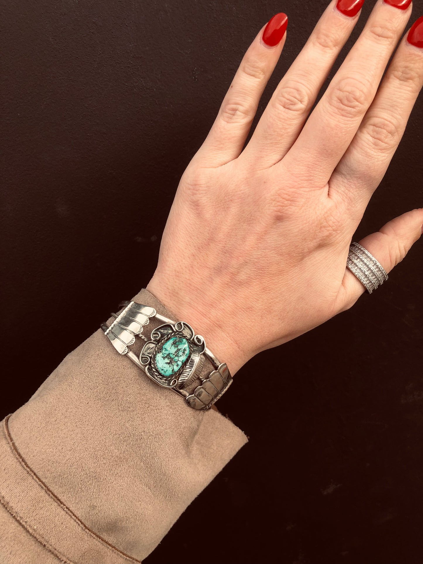 Sterling Turquoise Cuff Bracelet