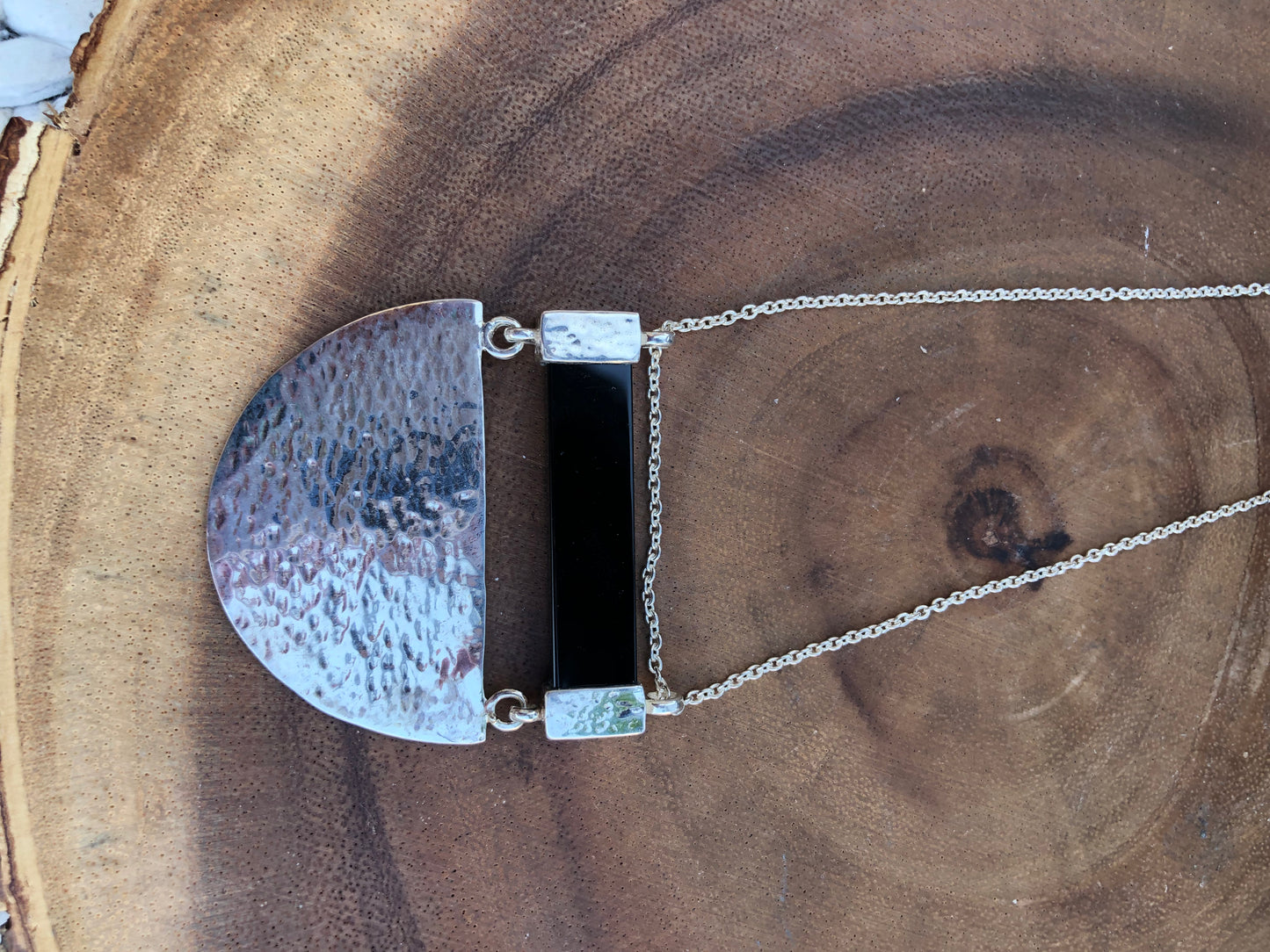 Sterling Black Onyx Necklace