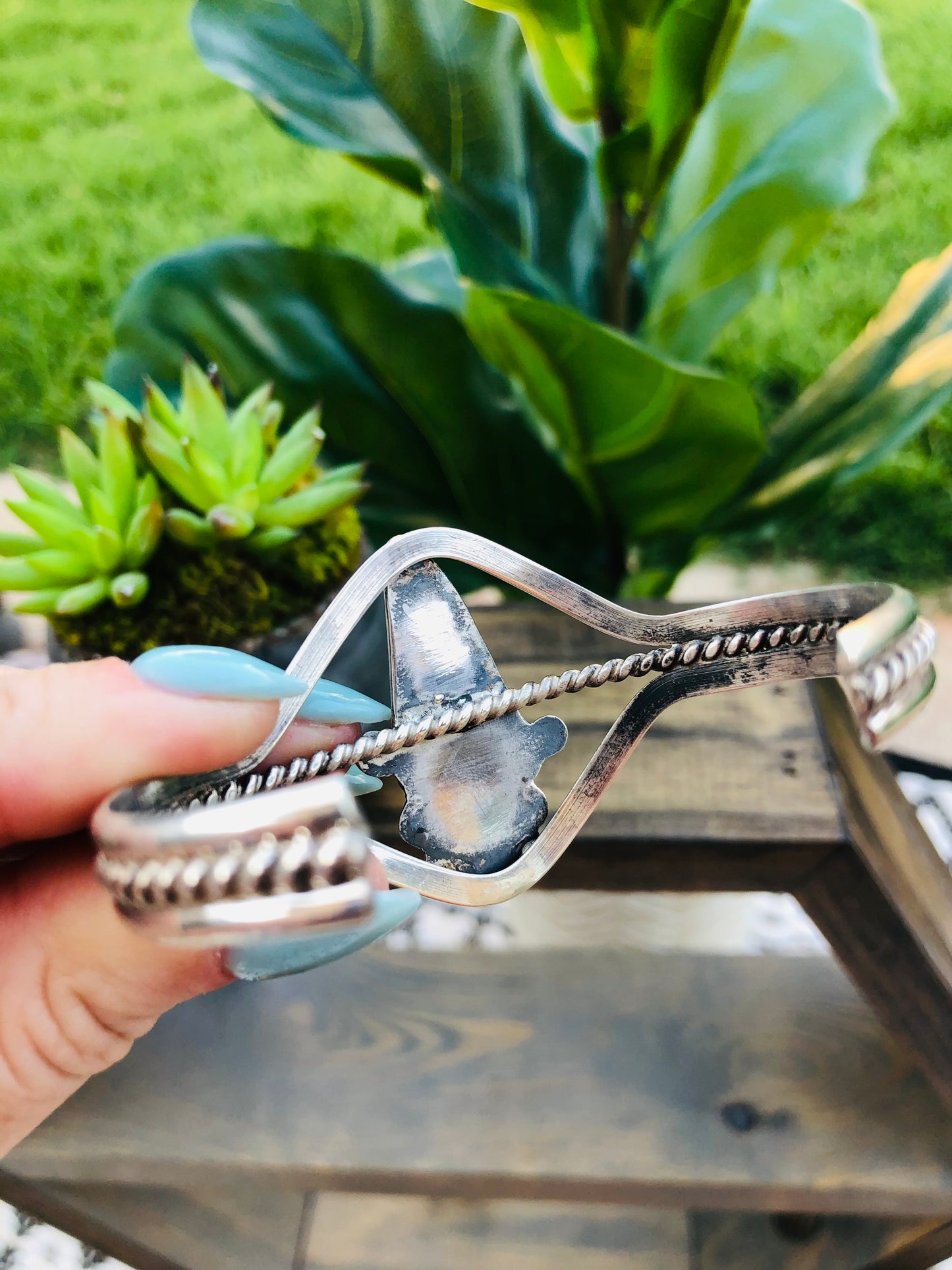Sterling Turquoise Bracelet Cuff