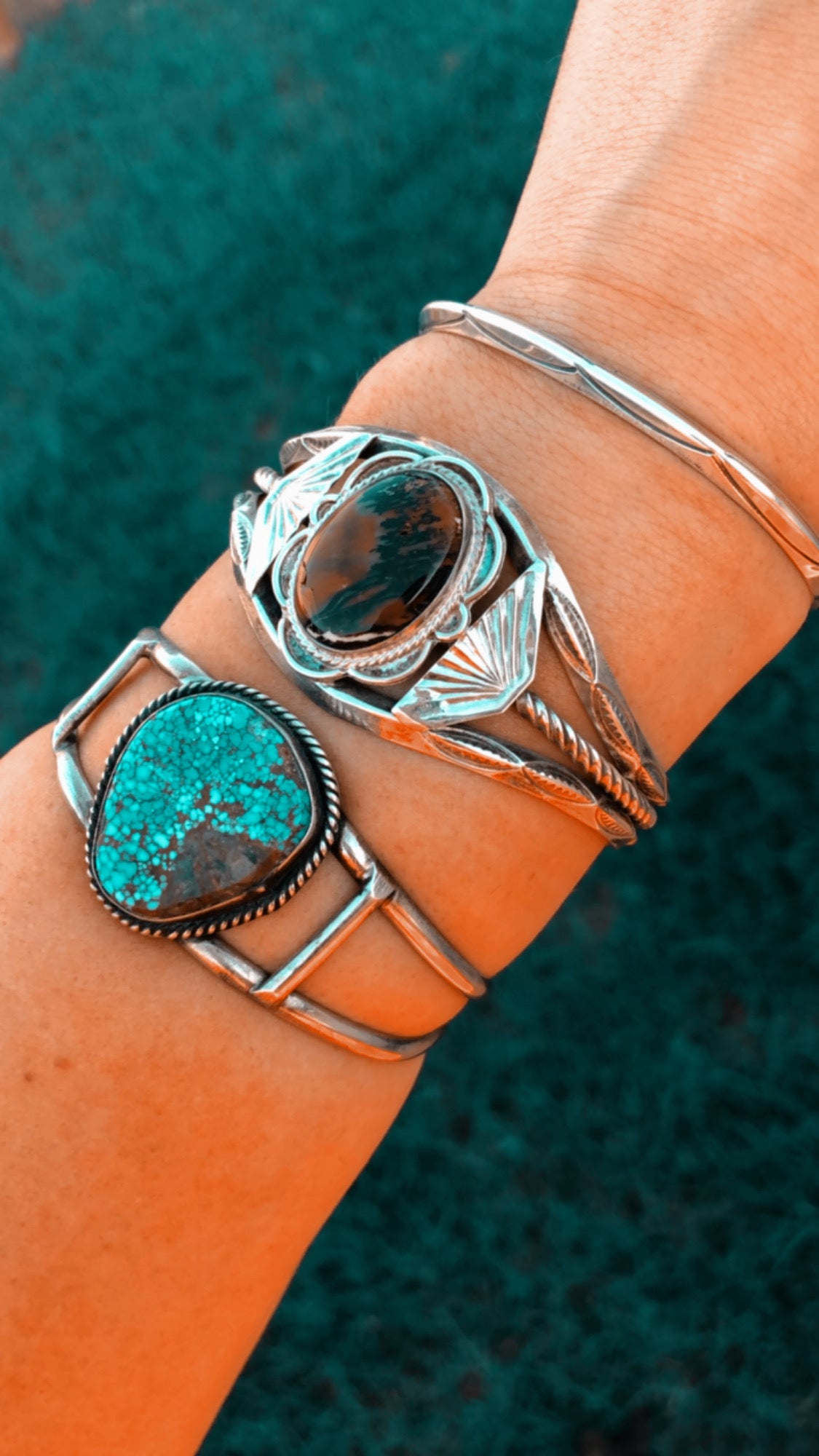 Sterling Turquoise Cuff Bracelet